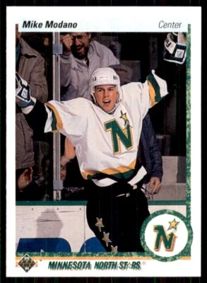 1990-91 Upper Deck #46 Mike Modano RC Rookie Dallas Stars - Image 1 of 2