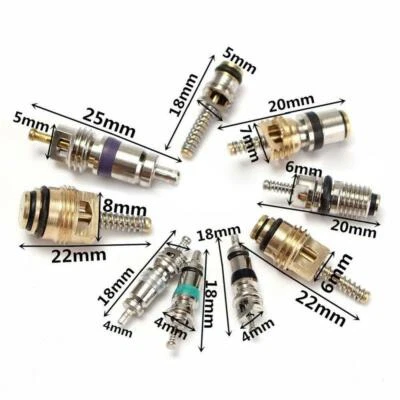 Valve Core R134 Kit 134pcs 9 kinds Of Assortment A/C Conditioning Assortment Kit - Image 1 of 4