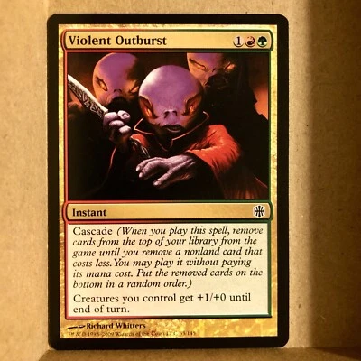 MTG ~ 3x ~ Violent Outburst ~ ARB Alara Reborn ~ #63/145 ~ English ~ - Image 1 of 4