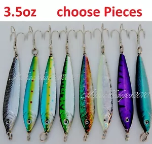 Señuelos de pesca de agua salada Mega cebo vivo de 1 a 8 piezas de 3,5 oz - Imagen 1 de 12