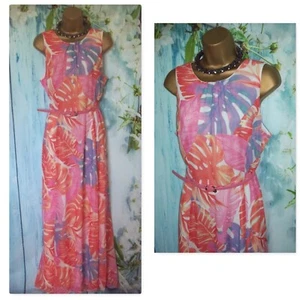 WALLIS MAXI DRESS SIZE 12, Stunning Floral Chiffon Summer Occasion Dress Wedding - Picture 1 of 11