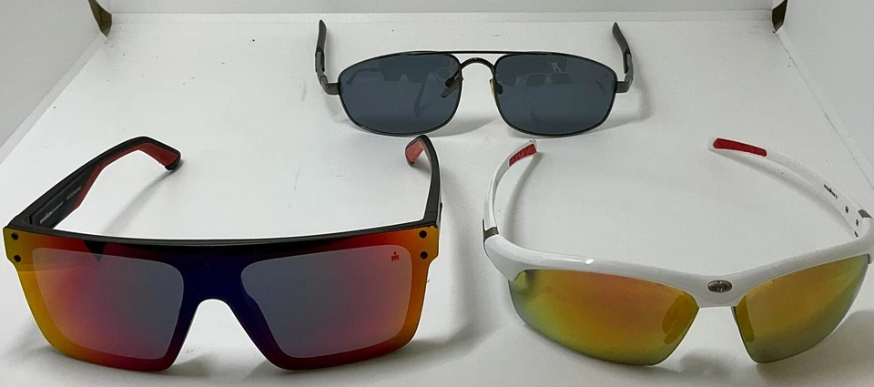 Gafas de sol Ironman para hombre (lote de 3) atletas envolventes deportivas espejadas ligeras Foto 1 de 4