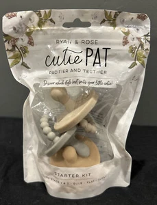 Ryan & Rose Cutie PAT Pacifier & Teether (3 ct). - bulb - flat - slant (sealed) - Picture 1 of 4
