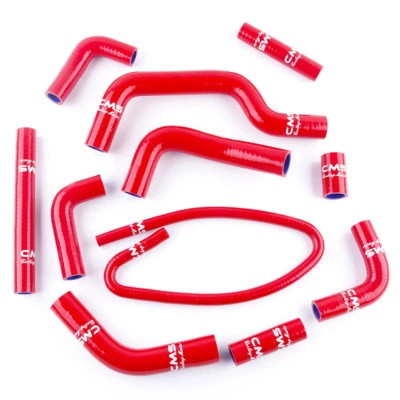 For 2001 2002-2008 Ducati Monster S4 S4R Silicone Radiator Water Hose Kit Red - Image 1 of 4