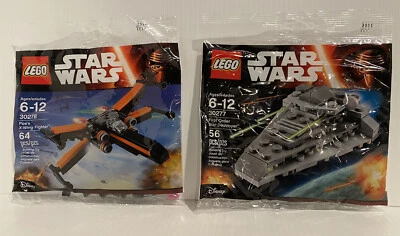 New LEGO Star Wars Poe's X-Wing Fighter 30278 & First Order Star Destroyer 30277 - Image 1 of 2