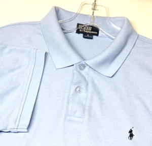 Polo Ralph Lauren Size Medium Polo Shirt Regular Fit Blue Small Pony - Picture 1 of 5