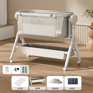 Bassinet,Electric Rocking Bassinet for Baby,Bedside Sleeper,Newbrown Travel Crib - Picture 1 of 21