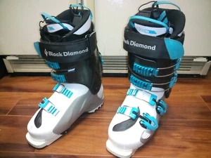 Black Diamond Shiva Mx Ski Boots 245mm Excellent Condition Women's BD Blue/White - Picture 1 of 21