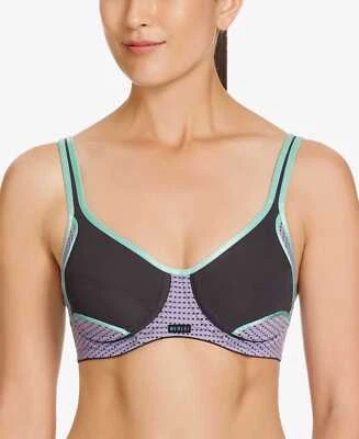 Berlei Electrify Dotted-Mesh Sports Bra YYN7 (Black, 32A) - Image 1 of 2