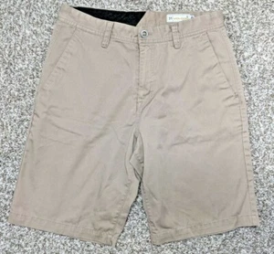 Volcom Chino Shorts Mens 31x10 Beige Casual Cotton Comfort - Picture 1 of 8