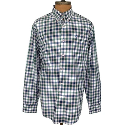 Southern Tide Para Hombre Botones Manga Larga Cuadros Talla L Foto 1 de 4