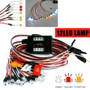RC 2.4G 12LED Lichtset Bremse + Scheinwerfer + Signal für HSP HPI 1/10 Modellauto LKW - Bild 1 von 8