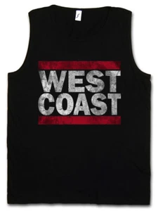 WEST COAST HERREN TANK TOP Run Fun DMC USA United States New City Band Side East - Picture 1 of 1