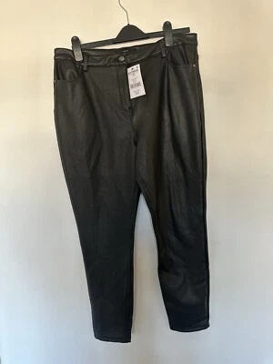 Next CURVE 18 Sstretch faux leather jeggings high rise stretch never used - Image 1 of 4