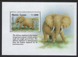 Sierra Leone - MNH Souvenir sheet Elephant   ..............34L..... SS-122 - Picture 1 of 1