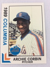 1989 Columbia Mets-South Atlantic League-BEST Baseball Card-Archie Corbin