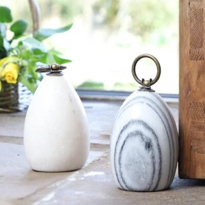 Marble Door Stop Stopper Decorative Home Accessories Stone Indoor Outdoor 1.75kg - Picture 1 of 19