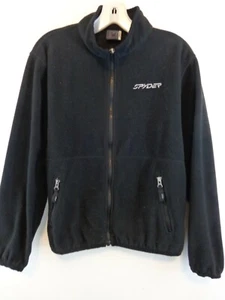 SPYDER Jacket Boy's FULL ZIP FLEECE XL BLACK - Picture 1 of 8