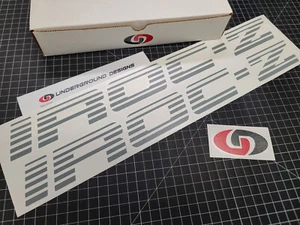 IROC-Z Decals (2pk) Faded Blinds Side Door Stickers 20" Third Gen Camaro 1985-90 - Picture 1 of 13