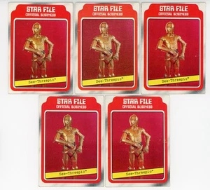 x5) 1980 Topps Starwars Empires Strikes Back #4 Cee-Threepio en muy buen estado-casi nuevo - Imagen 1 de 2