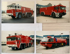 4 orig. Fotos 10x15! FLFs Flughafenfeuerwehr Düsseldorf !1997!