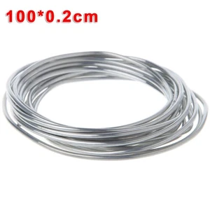 Aluminum Soldering Tool Flux Cored Wire Welding Rods Gray Equipment 100cmX2mm - Picture 1 of 7