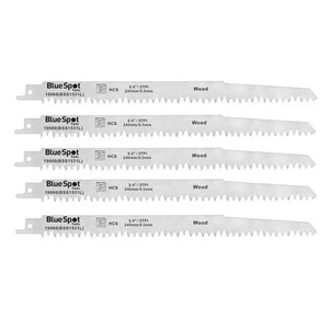  BlueSpot Tools HCS Reciprocating Saw Blade 240mm x 5 TPI Pack of 5 B/S19000 - Picture 1 of 2