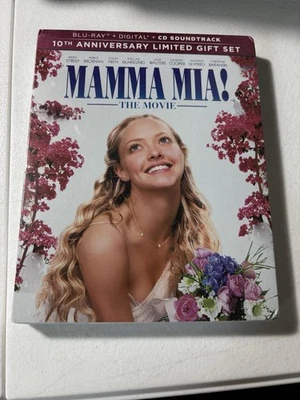 MAMMA MIA! 10th Anniversary Edition Blu-ray NEW Sealed CD Soundtrack - Image 1 of 2