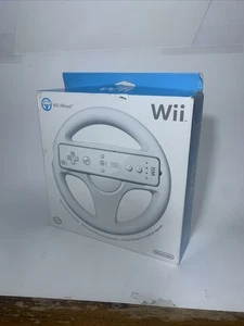 OEM Nintendo Wii Weiß Lenkrad Controller Mariokart Brandneu OPEN BOX - Bild 1 von 1