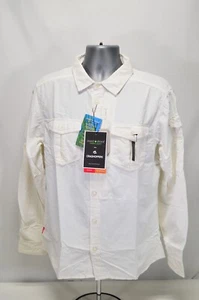 NWT Craghoppers Nosilife Adventure II Long Sleeve Shirt Optic White Mens Large - Picture 1 of 11