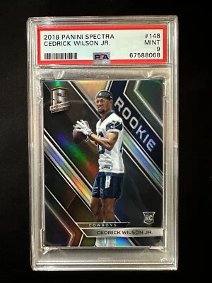 2018 Panini Spectra #148 Cedrick Wilson Jr. ROOKIE - /99 - PSA 9 - Image 1 of 3