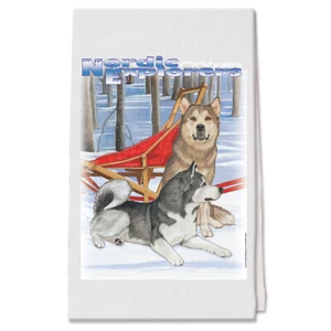 Alaskan Malamute Decorative Cotton Kitchen Dish Towel, Pet Gift - Picture 1 of 1