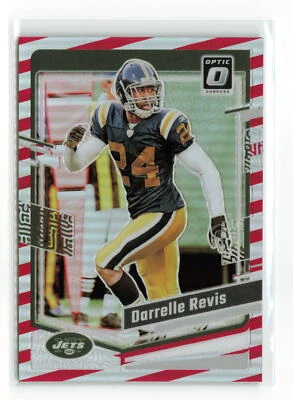 Darrelle Revis #152 2023 PANINI OPTIC JETS FREEDOM STRIPES SSP READ - Image 1 of 2