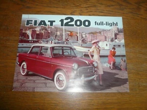 Fiat 1200 1958 folleto de ventas con luz completa - vintage - Imagen 1 de 3