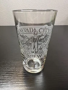 Nevada City Live Draft Brew Beer Pint Glass Libbey's Bar Pub Restaurant Tumbler - Picture 1 of 5