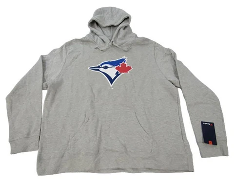 New-Minor-Flaw Toronto Blue Jays Mens Size 2XL Gray Hoodie Cover