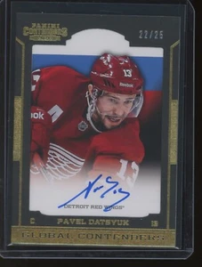 2013-14 Panini Contenders Pavel Datsyuk #GC-PD Global Contenders Auto /25 (A) - Picture 1 of 2