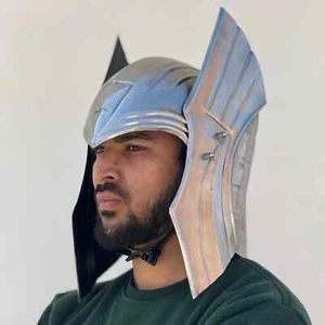 Medieval Thor Helmet | Ragnarok-Inspired Steel & Leather Helmet | Halloween - Picture 1 of 6