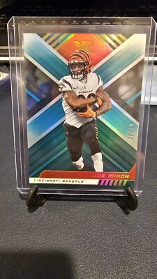 2022 PANINI XR FOOTBALL #19 JOE MIXON Teal #'D 26/49 jersey# - Image 1 of 2