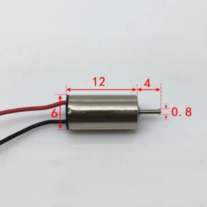 612 6mm*12mm DC 3.7V 49000RPM High Speed Mini RC Drone Quadcopter Coreless Motor - Picture 1 of 9