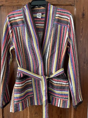 Anthropologie Akemi Kin Mansoura Multicolor Stripe Jacket Women’s Size S - Image 1 of 4