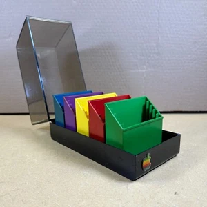 VERKÄUFER EXKLUSIV: Authentische Apple Diskette Aufbewahrungsbox in Regenbogen Logo Farben - Bild 1 von 15