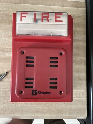 Simplex 4903-9101 пожарная сигнализация динамик гудок стробоскоп комбо непроверенный 24 В постоянного тока - Изображение 1 из 4