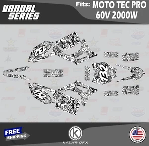 Graphics Kit for MotoTec Pro 60v (All Years) Vandal Series - WHITE - Picture 1 of 6