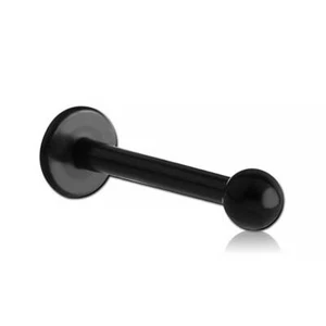 Micro labret titane noir avec boule - Imagen 1 de 2