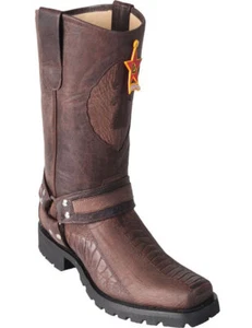 BOTA VAQUERA LOS ALTOS PIERNA AVESTRUZ MARRÓN MOTOCICLISTA WESTERN EE+ 55TG0507 - Imagen 1 de 3