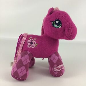 My Little Pony Cheerilee 9" Plush Stuffed Animal Toy Pink Horse 2002 Hasbro MLP