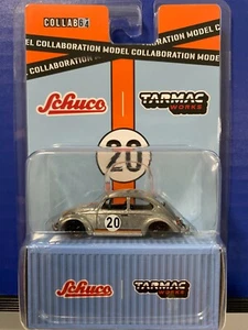 1/64 SCHUCO TARMAC WORKS LOW RIDE VOLKSWAGEN VW BUG CHASE CAR BARE METAL - Picture 1 of 2