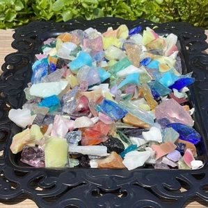 Mixed Color Art Glass Cullet Assortment One Pound - Picture 1 of 5