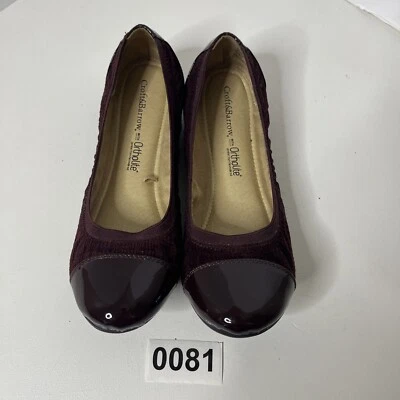 Zapatos planos Croft & Barrow Ortholite para mujer charol rojo talla 8,5 mediano Foto 1 de 4